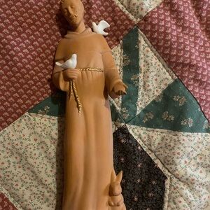 Handcrafted Terracotta Saint Francis Statue